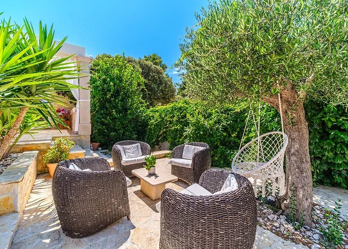 Beachfront House Mir With Private Pool And Jacuzzi Right At The In Beautiful Bay In Mirca - Brac *